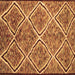 Square Machine Washable Abstract Brown Contemporary Rug, wshcon1017brn