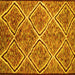 Square Abstract Yellow Contemporary Rug, con1017yw