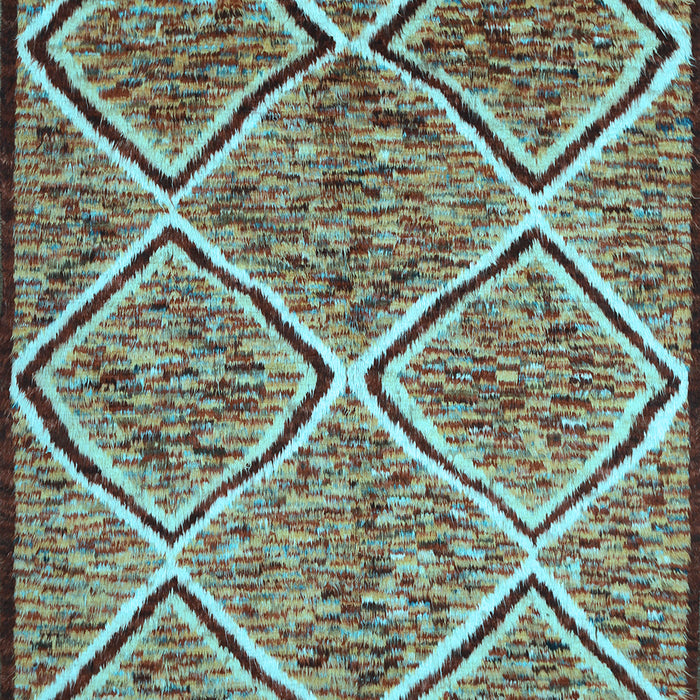 Abstract Light Blue Contemporary Rug, con1017lblu