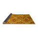 Sideview of Abstract Yellow Contemporary Rug, con1017yw