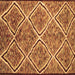 Square Abstract Brown Contemporary Rug, con1017brn