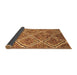 Sideview of Abstract Brown Contemporary Rug, con1017brn