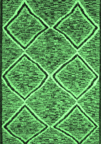 Abstract Emerald Green Contemporary Rug, con1017emgrn