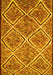 Abstract Yellow Contemporary Rug, con1017yw