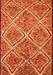 Abstract Orange Contemporary Rug, con1017org