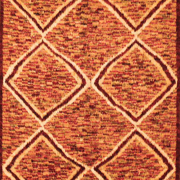 Abstract Orange Contemporary Rug, con1017org