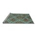 Sideview of Machine Washable Abstract Light Blue Contemporary Rug, wshcon1017lblu