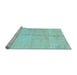 Sideview of Machine Washable Abstract Light Blue Contemporary Rug, wshcon1018lblu