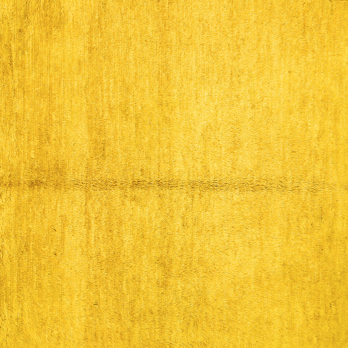 Square Abstract Yellow Contemporary Rug, con1018yw