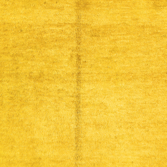 Abstract Yellow Contemporary Rug, con1018yw