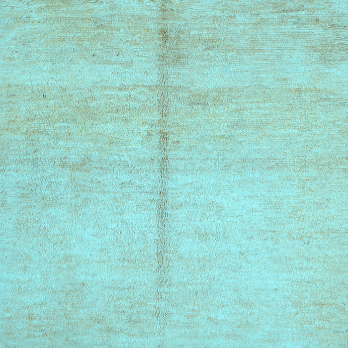 Square Abstract Light Blue Contemporary Rug, con1018lblu
