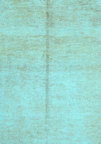 Abstract Light Blue Contemporary Rug, con1018lblu