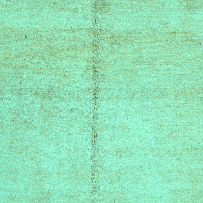Abstract Turquoise Contemporary Rug, con1018turq