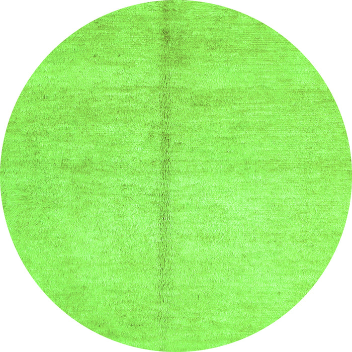 Square Abstract Green Contemporary Rug, con1018grn