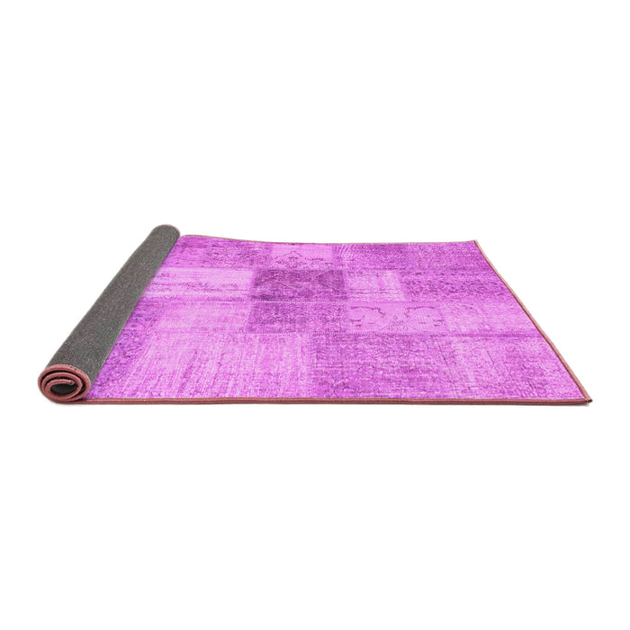 Sideview of Patchwork Pink Transitional Rug, con1019pnk