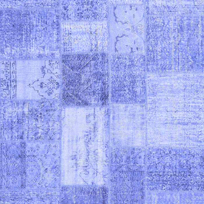 Patchwork Blue Transitional Rug, con1019blu
