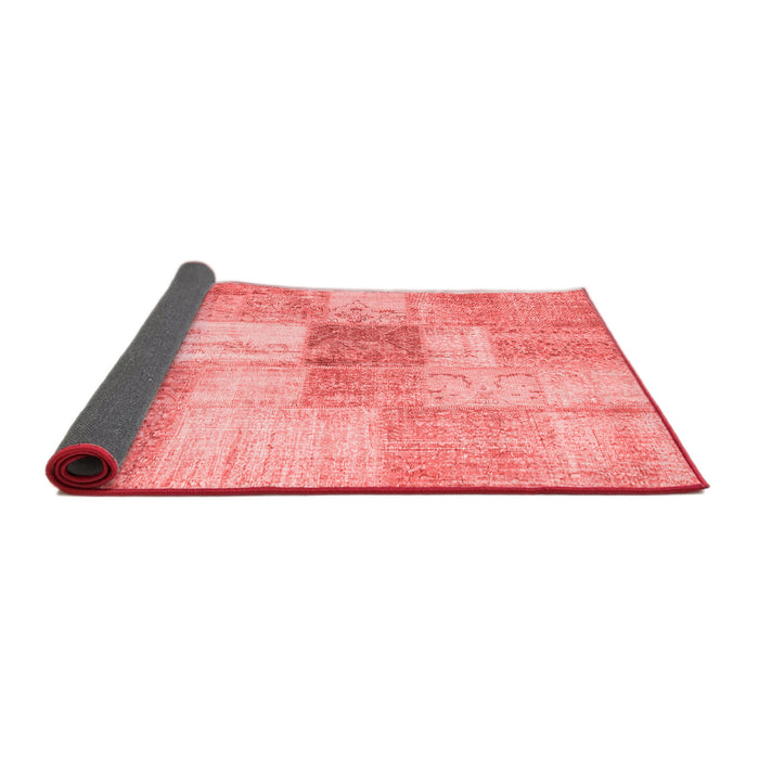 Patchwork Red Transitional Area Rugs