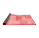 Patchwork Red Transitional Area Rugs