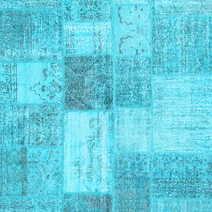 Patchwork Light Blue Transitional Rug, con1019lblu