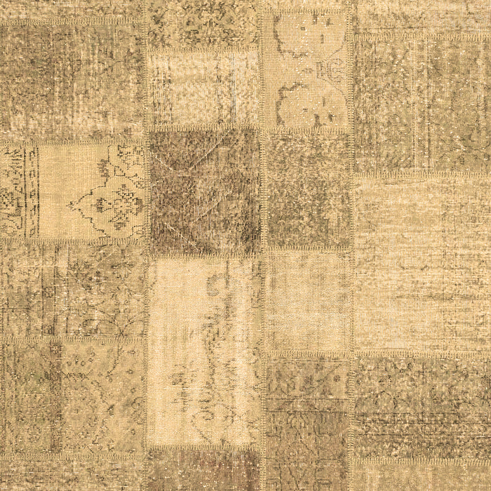 Patchwork Brown Transitional Rug, con1019brn