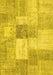 Patchwork Yellow Transitional Rug, con1019yw