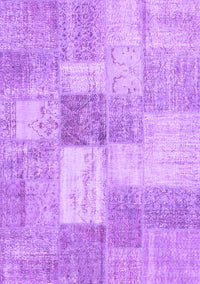 Patchwork Purple Transitional Rug, con1019pur