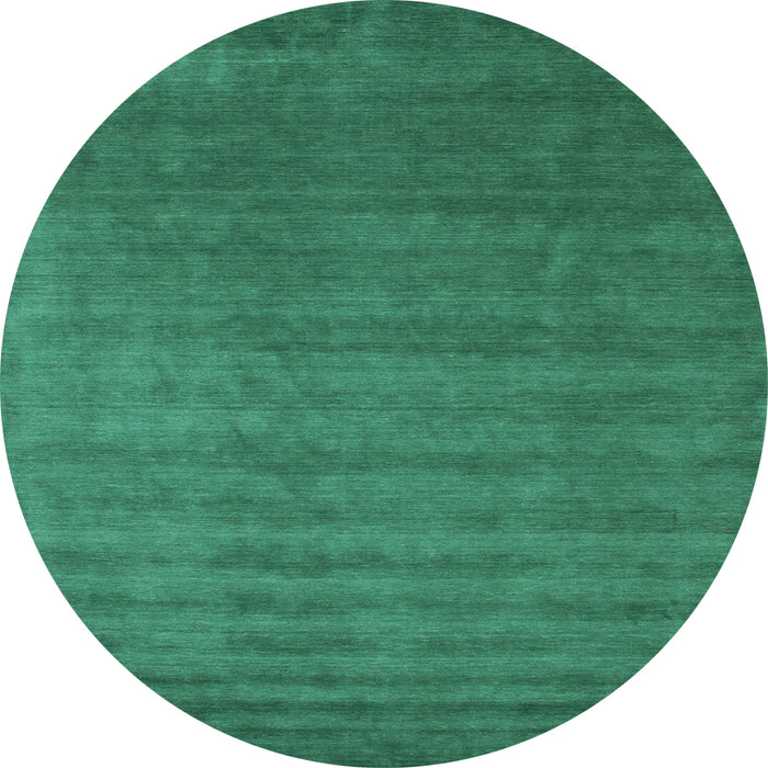 Round Abstract Light Blue Contemporary Rug, con101lblu