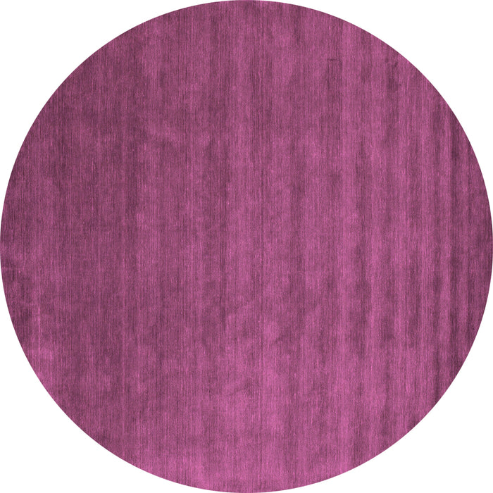 Round Abstract Pink Contemporary Rug, con101pnk