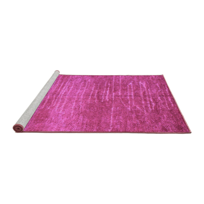 Sideview of Machine Washable Abstract Purple Contemporary Area Rugs, wshcon1020pur