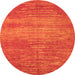 Square Abstract Orange Contemporary Rug, con1020org