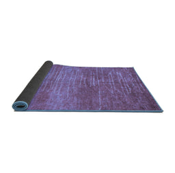 Sideview of Abstract Blue Contemporary Rug, con1020blu