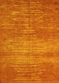 Abstract Yellow Contemporary Rug, con1020yw