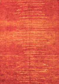 Abstract Orange Contemporary Rug, con1020org