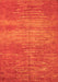 Abstract Orange Contemporary Rug, con1020org