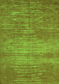 Abstract Green Contemporary Rug, con1020grn