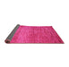 Sideview of Abstract Pink Contemporary Rug, con1020pnk