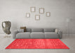 Contemporary Red Washable Rugs