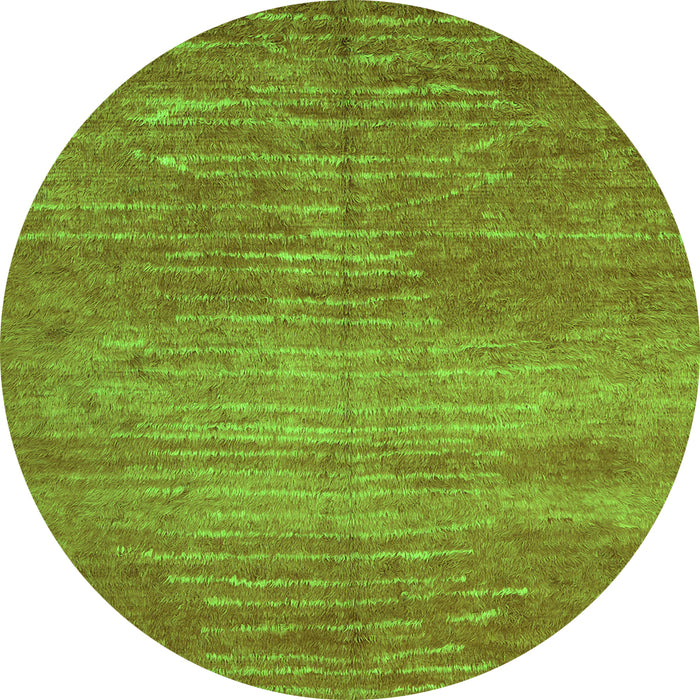 Square Abstract Green Contemporary Rug, con1020grn