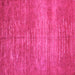 Square Machine Washable Abstract Pink Contemporary Rug, wshcon1020pnk