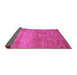 Sideview of Abstract Purple Contemporary Rug, con1020pur