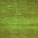 Serging Thickness of Abstract Green Contemporary Rug, con1020grn