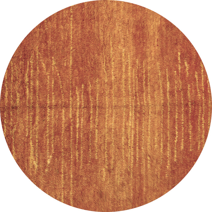 Round Abstract Brown Contemporary Rug, con1020brn