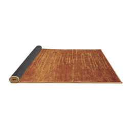 Sideview of Abstract Brown Contemporary Rug, con1020brn