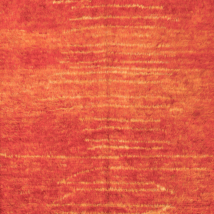 Serging Thickness of Machine Washable Abstract Orange Contemporary Area Rugs, wshcon1020org