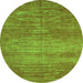 Machine Washable Abstract Green Contemporary Area Rugs, wshcon1020grn