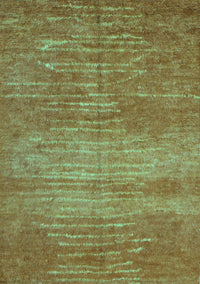 Abstract Turquoise Contemporary Rug, con1020turq