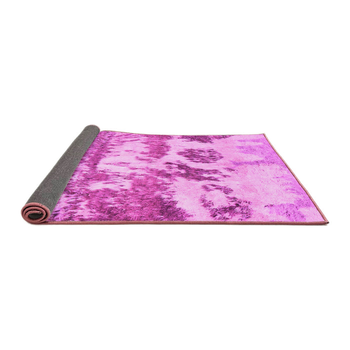 Sideview of Abstract Pink Contemporary Rug, con1021pnk
