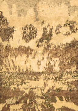 Abstract Brown Contemporary Rug, con1021brn