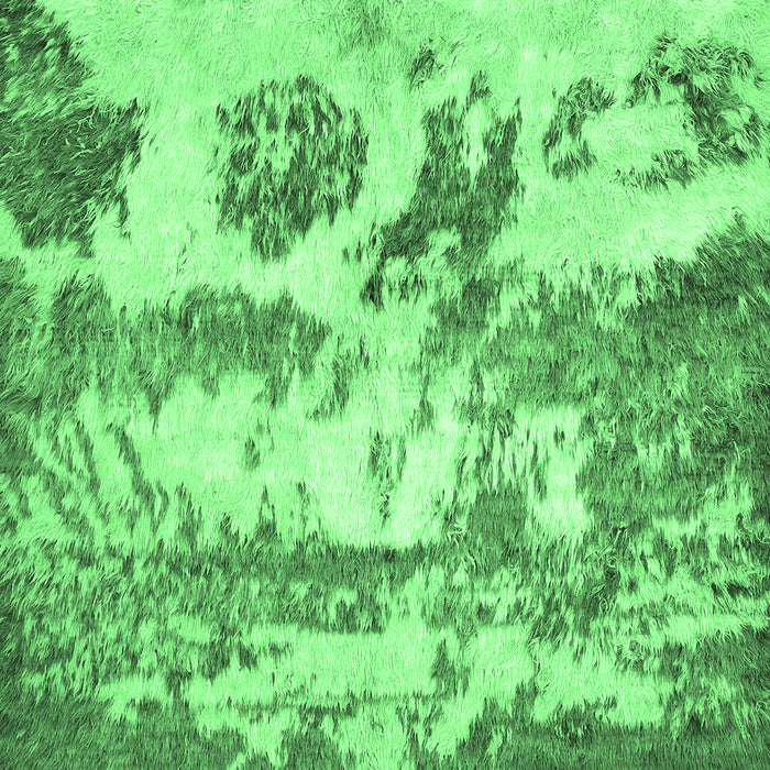 Machine Washable Abstract Emerald Green Contemporary Area Rugs, wshcon1021emgrn