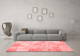 Transitional Red Washable Rugs
